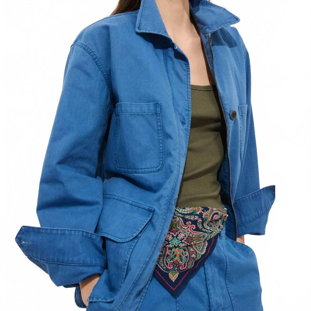 NEW ALEX MILL massie jacket in washed cobalt